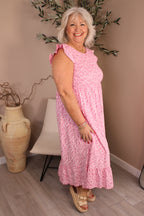 Capri Frill Sleeve Dress
