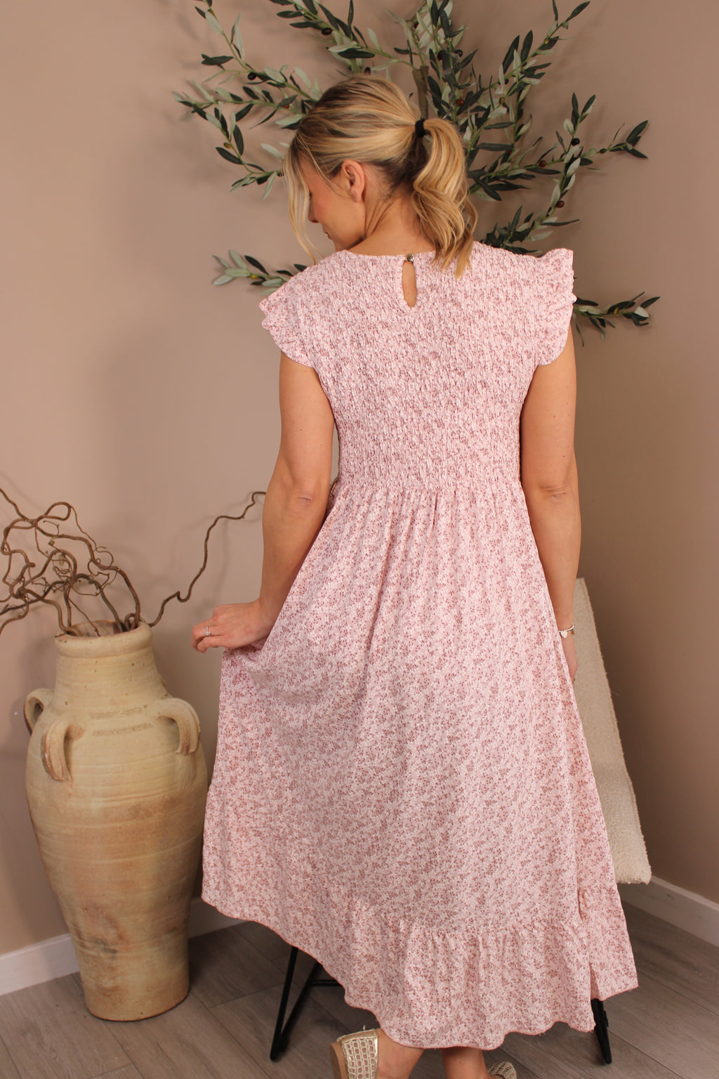 Capri Frill Sleeve Dress