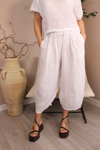 Roma Linen Balloon Trousers