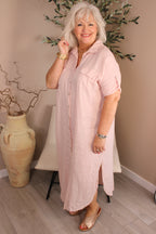 Roma Linen Shirt Dress