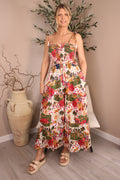 Antigua Shirred Maxi Dress