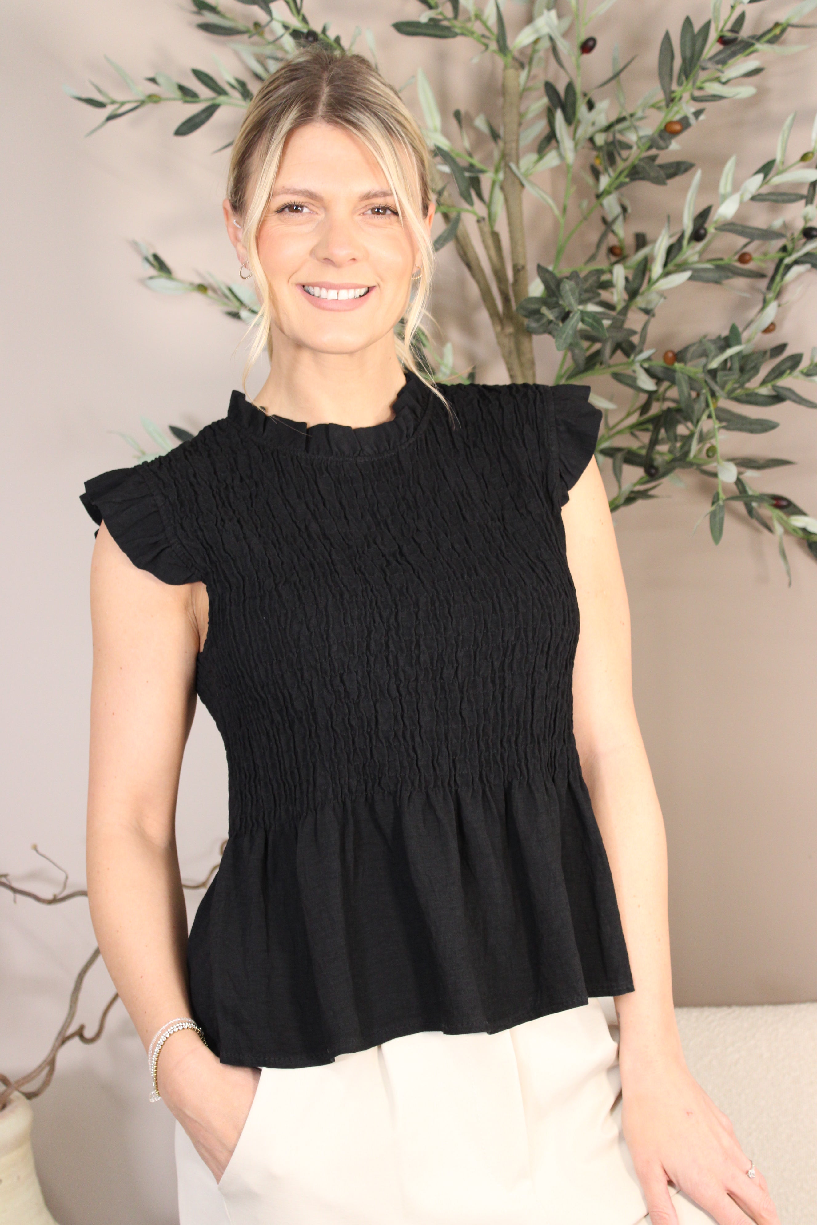 Capri Frill Sleeve Top