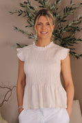 Capri Frill Sleeve Top