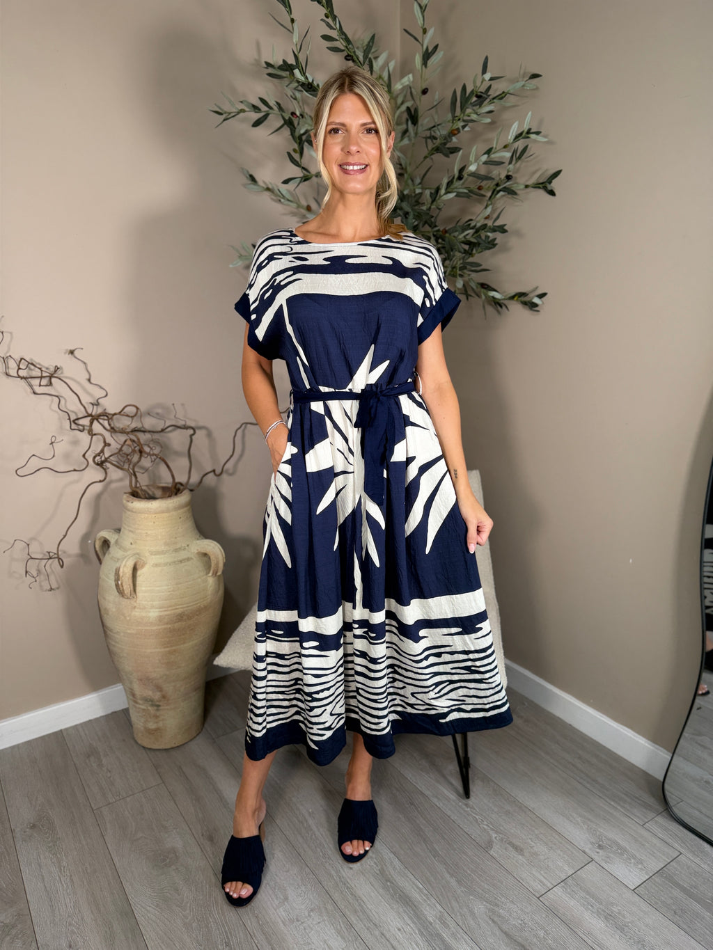 Island Breeze Palm Dress