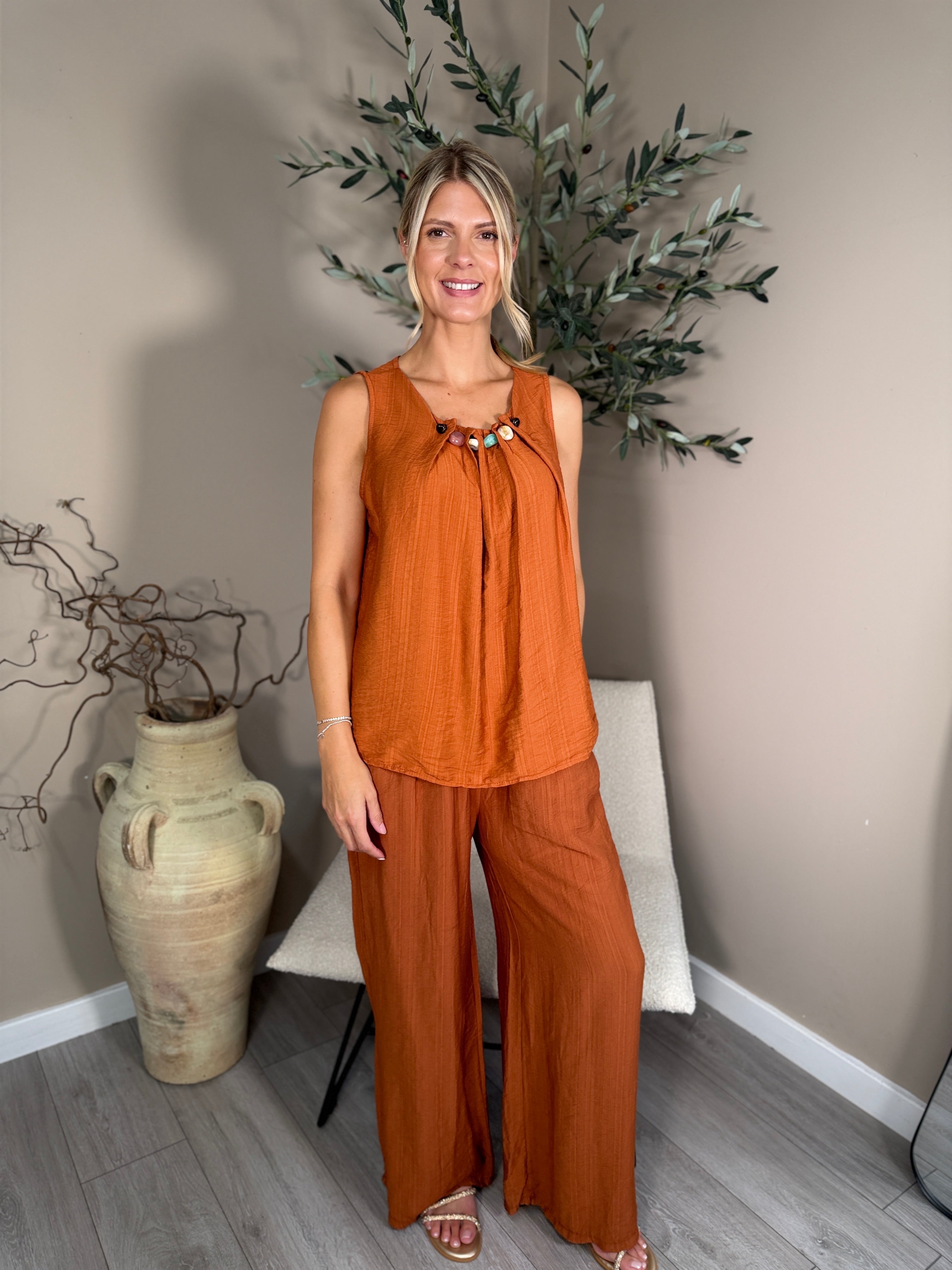 Lisbon Bead Neck Top