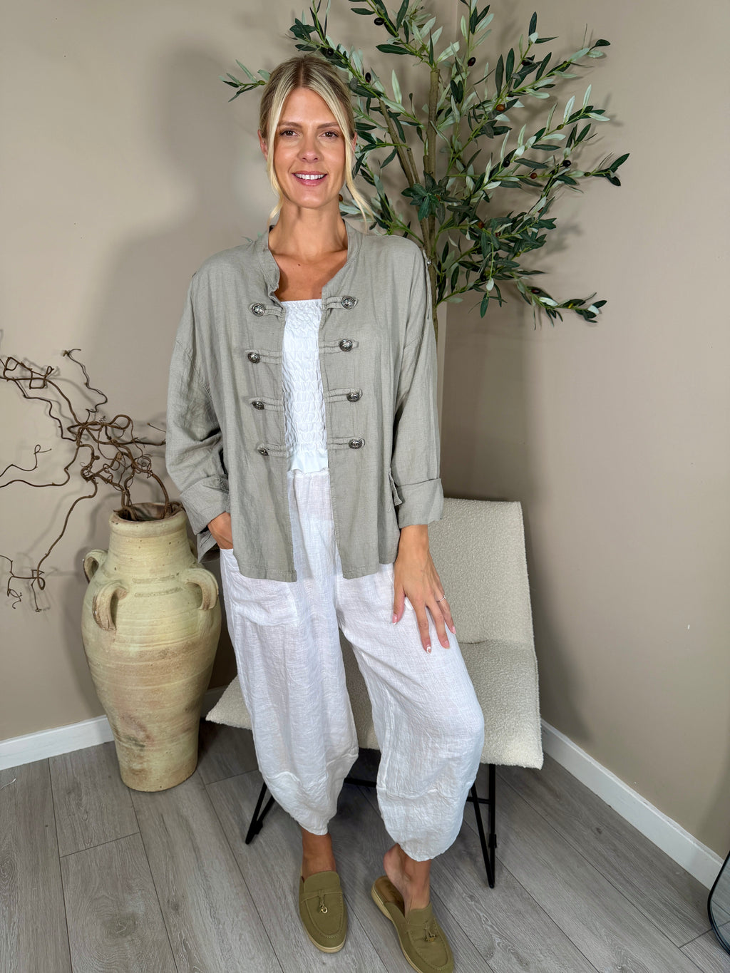 Maverick Linen Jacket