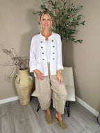 Roma Linen Cocoon Pants