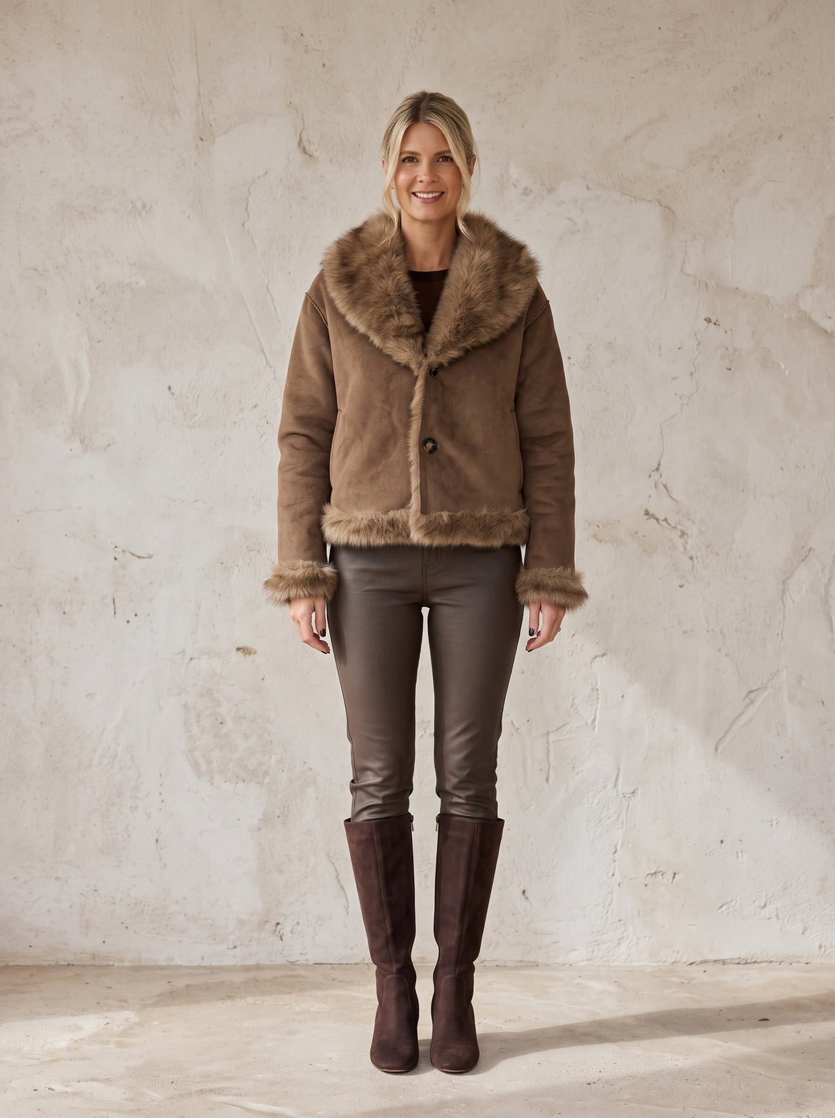 Mayfair Reversible Faux Fur Jacket