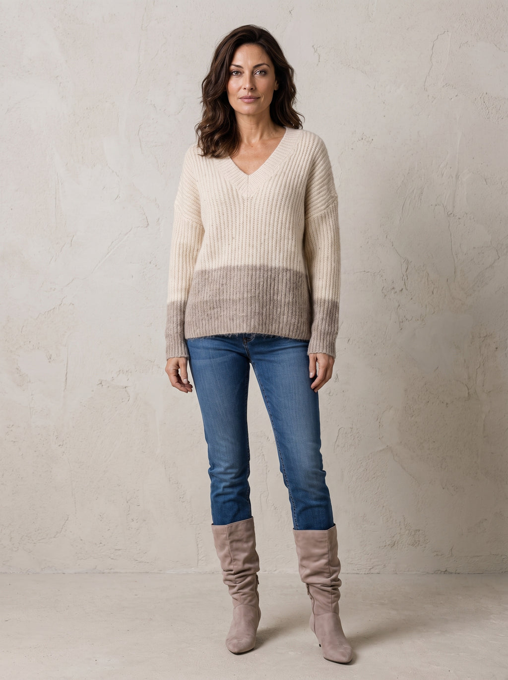 Mayfair V Neck Knit