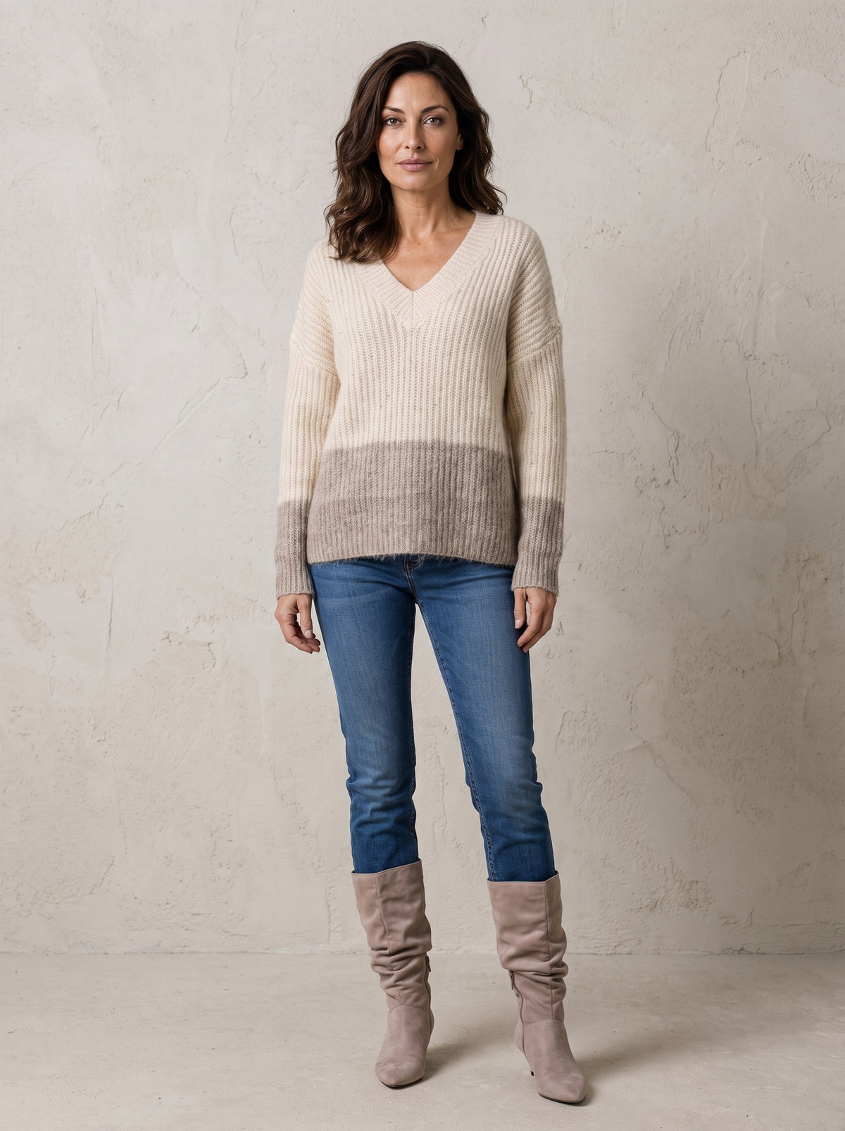 Mayfair V Neck Knit