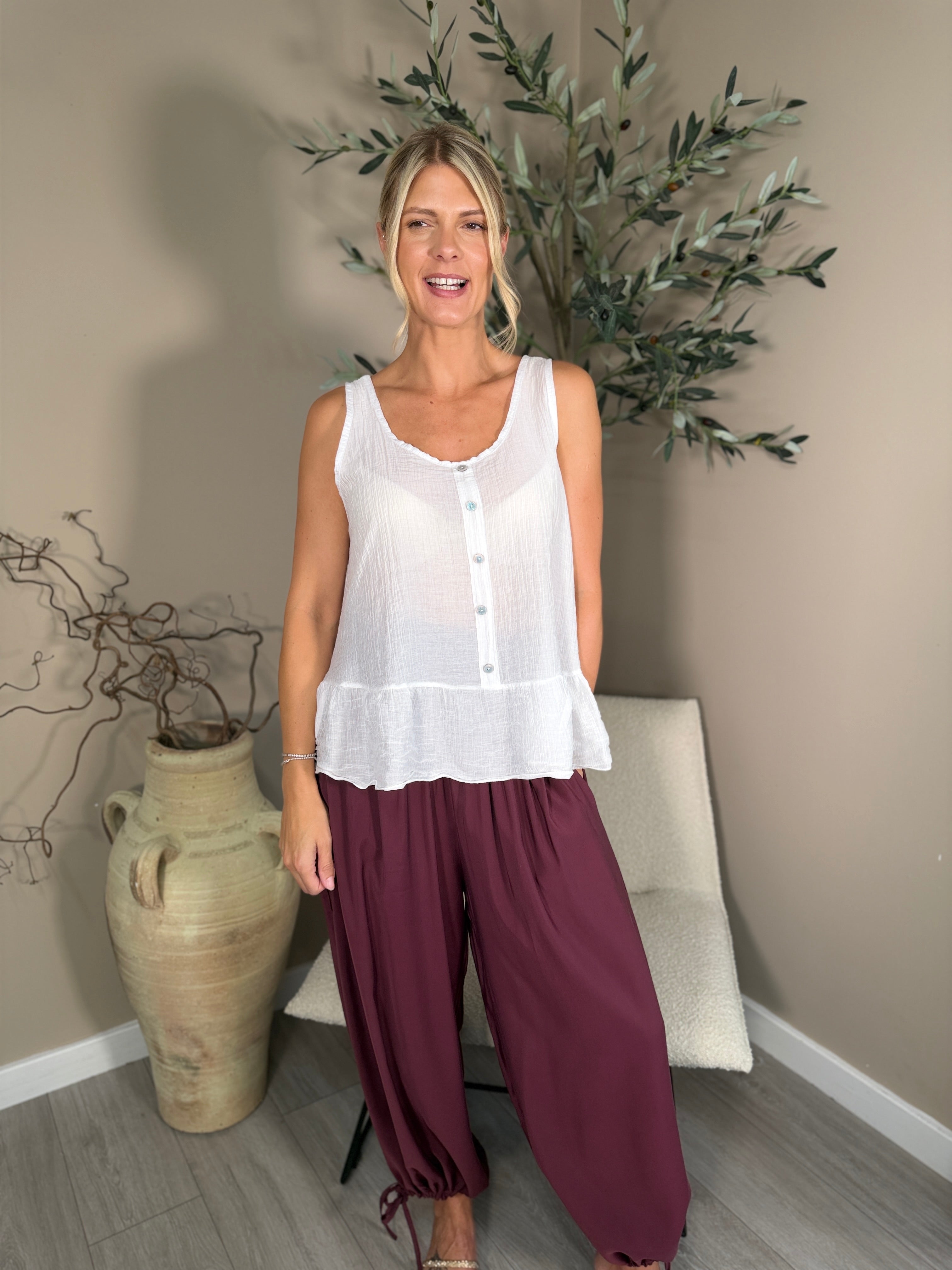 Monaco Frill Hem Top