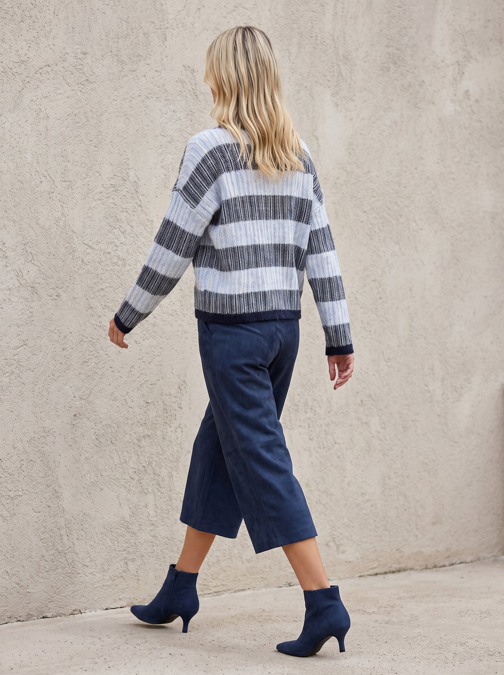Denver Cropped Faux Suede Trousers