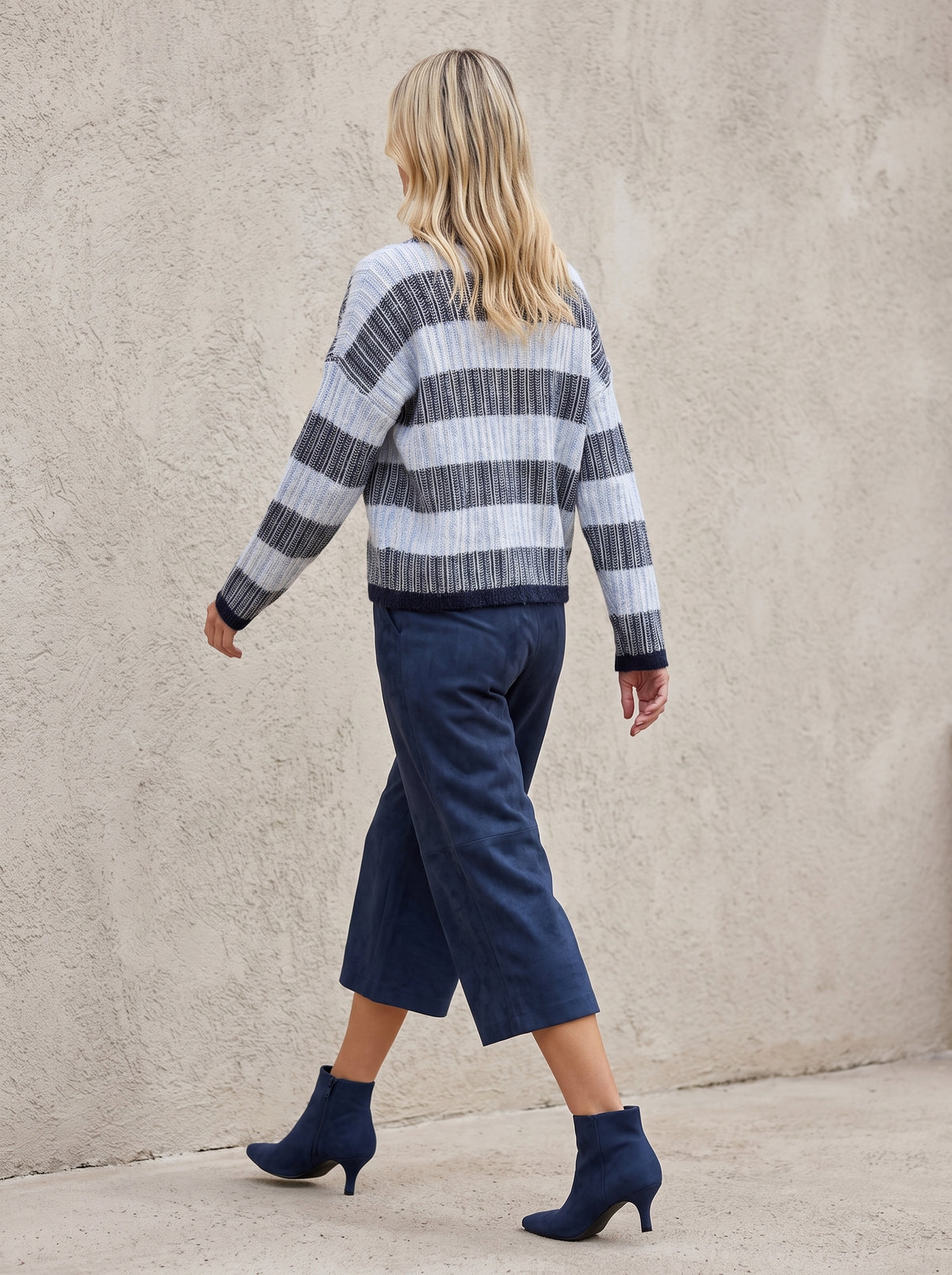 Denver Cropped Faux Suede Trousers