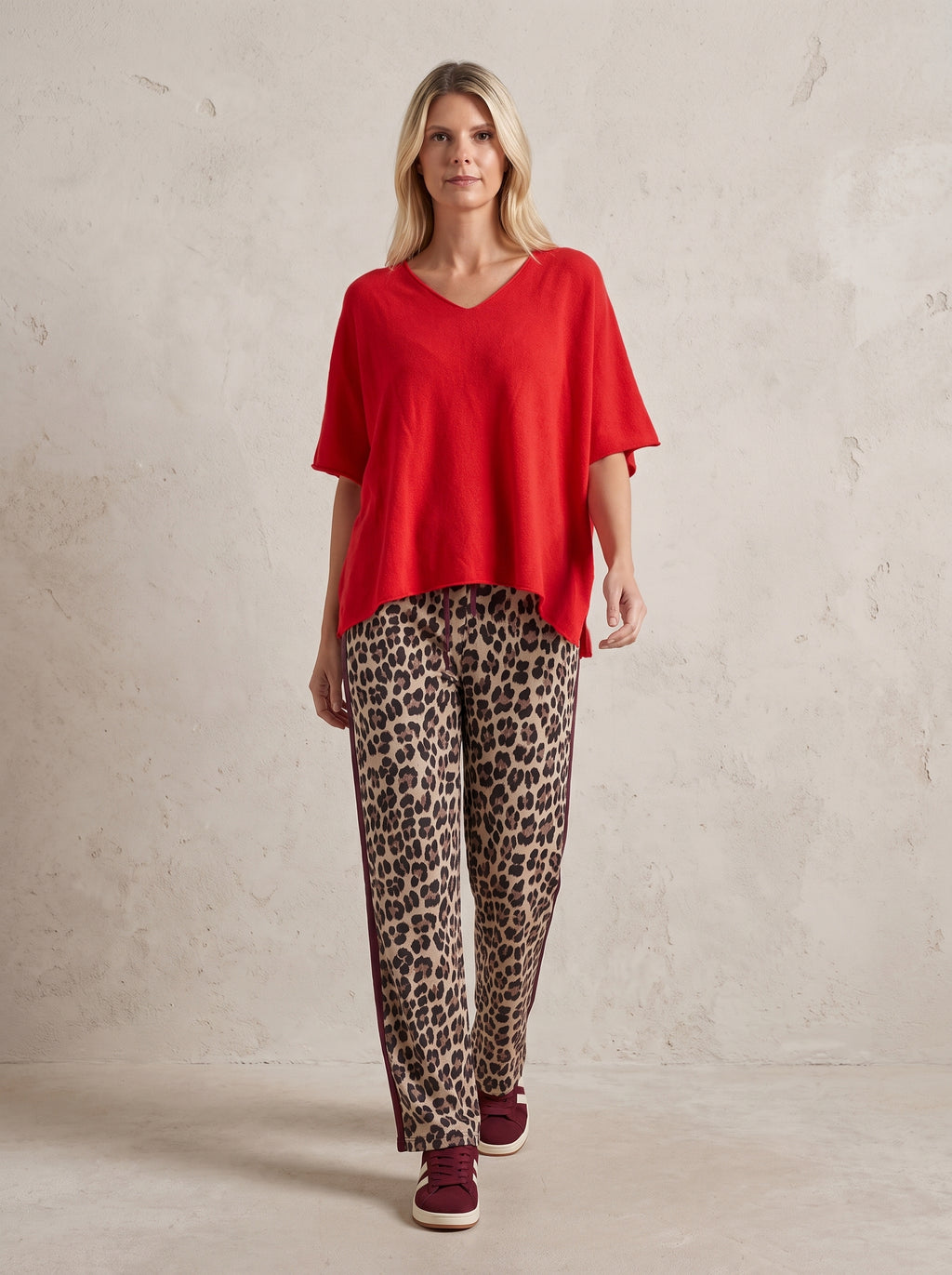 Oxford V Neck Box Knit