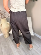 Palma Pinstripe Barrel Trousers