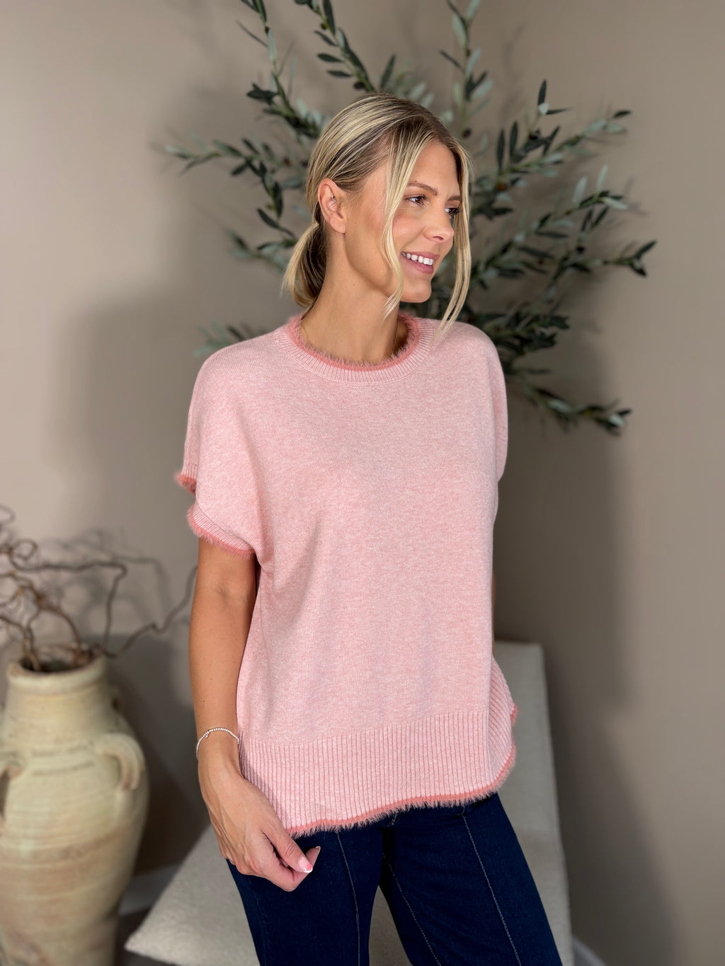 Paris Fur Trim Tank