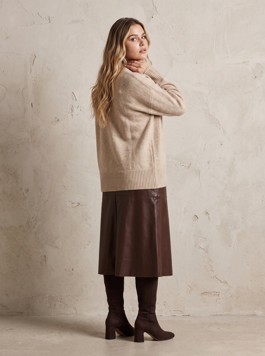 Richmond PU A-Line Skirt