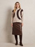 Richmond PU A-Line Skirt
