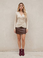Richmond PU Mini Skirt