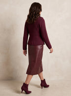 Richmond PU A-Line Skirt