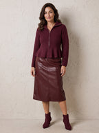 Richmond PU A-Line Skirt
