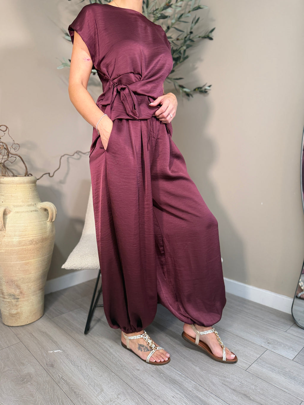 Richmond Satin Cuffed Trousers