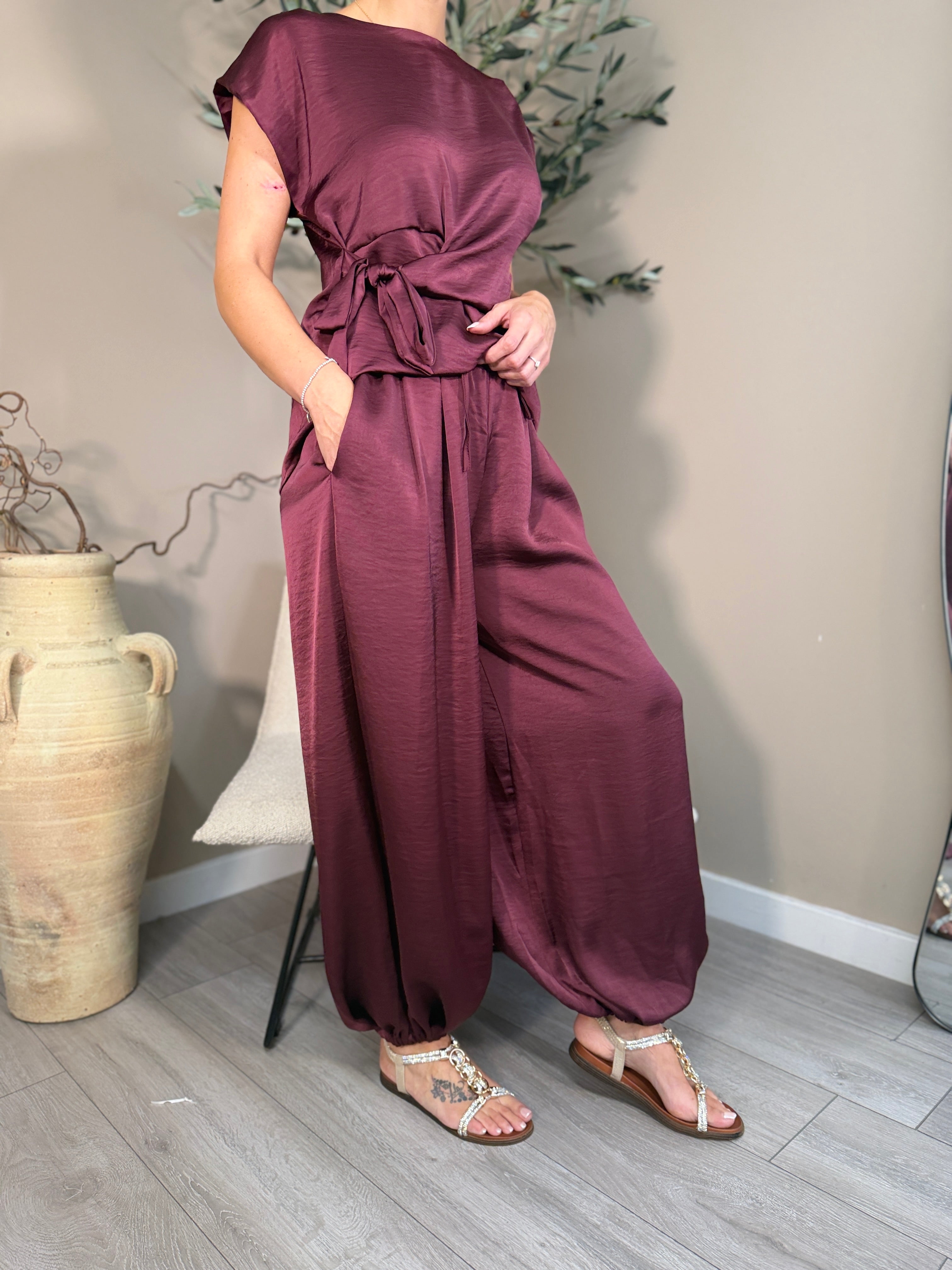 Richmond Satin Cuffed Trousers