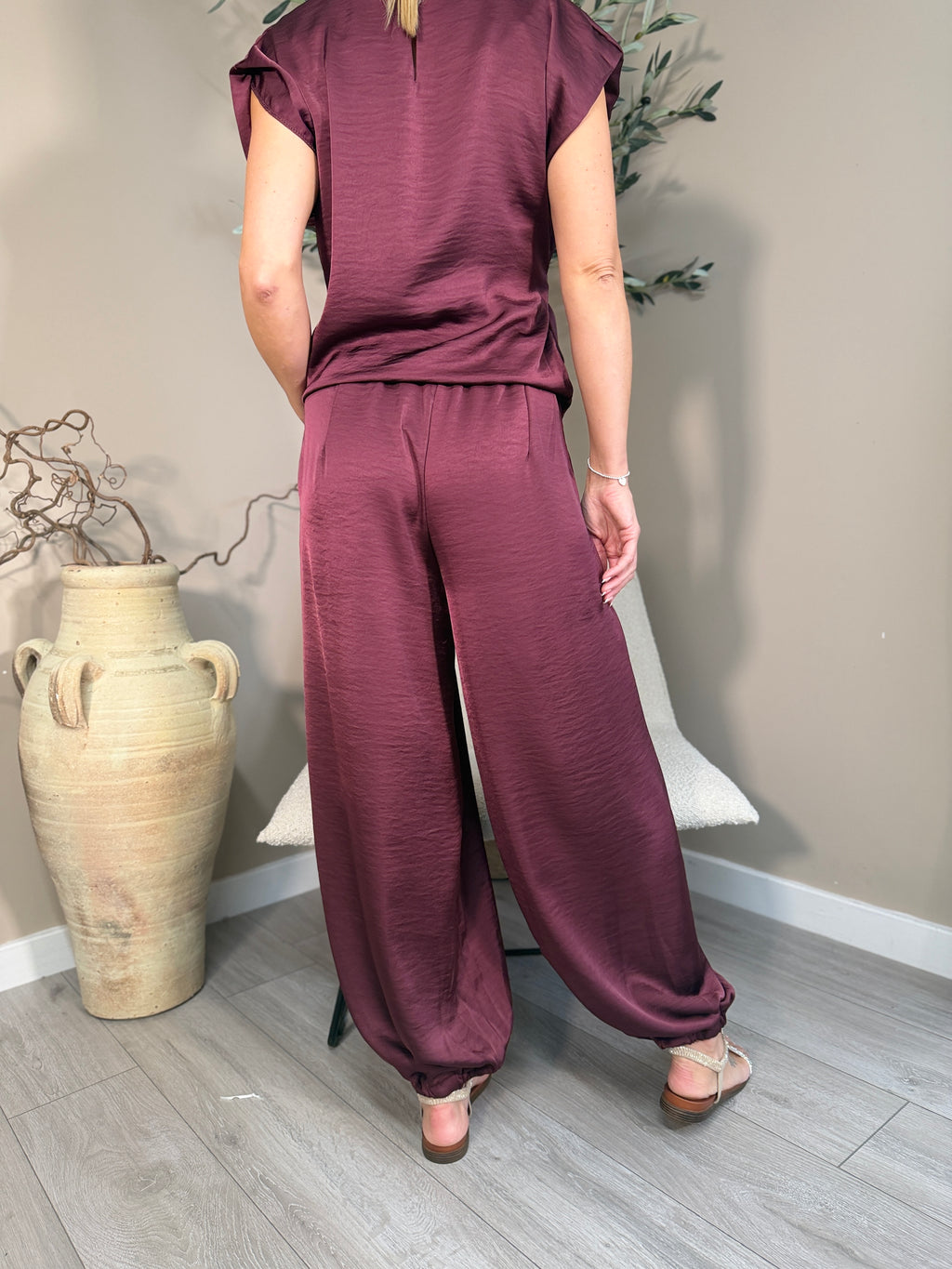 Richmond Satin Cuffed Trousers
