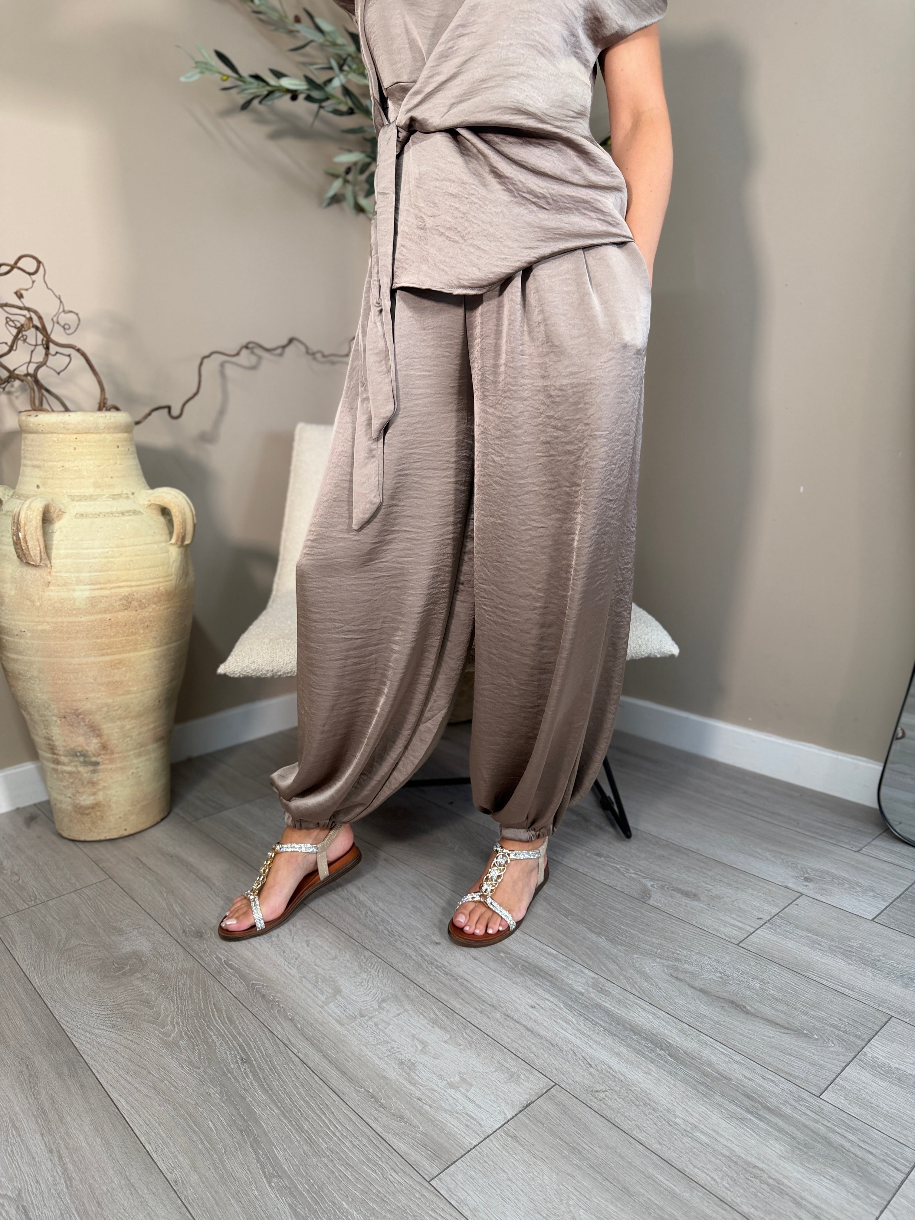 Richmond Satin Cuffed Trousers