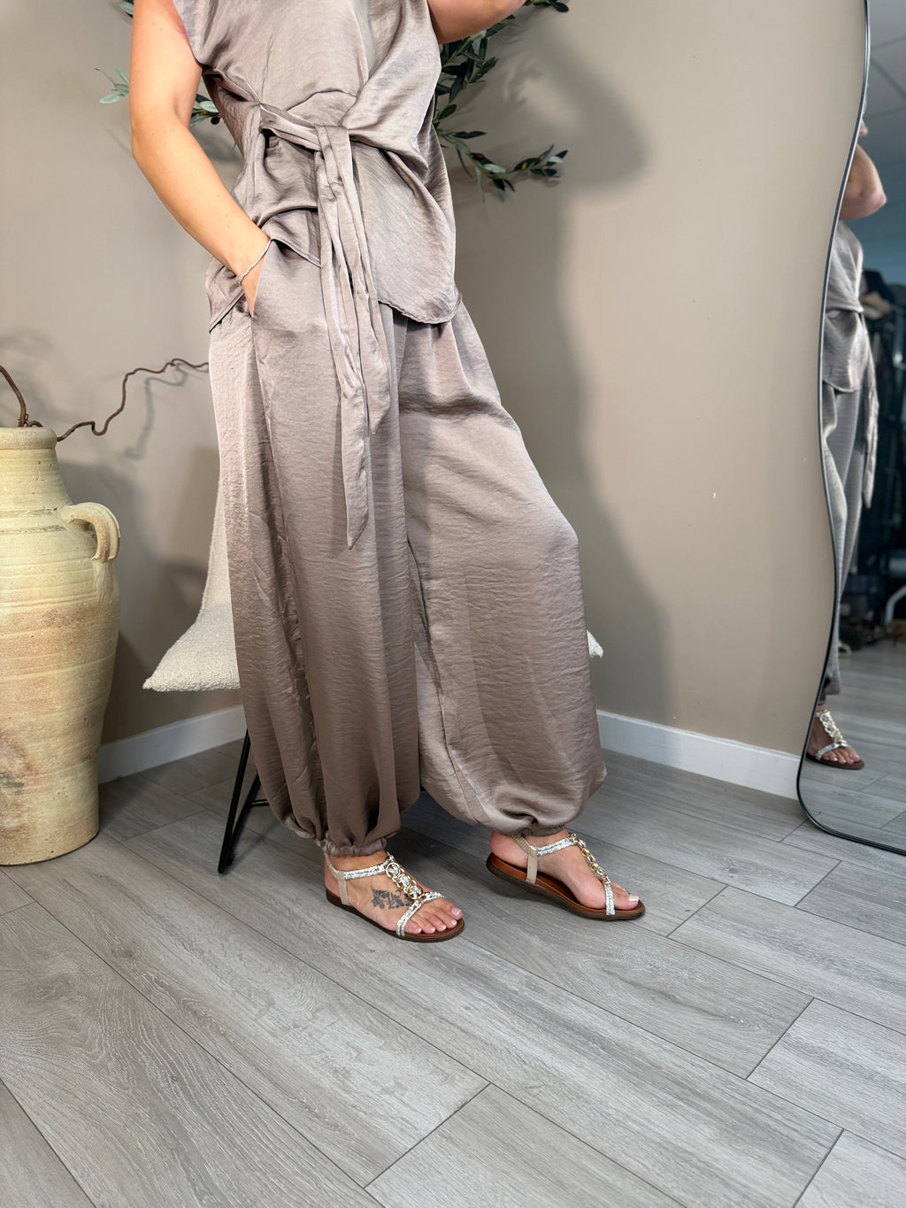 Richmond Satin Cuffed Trousers