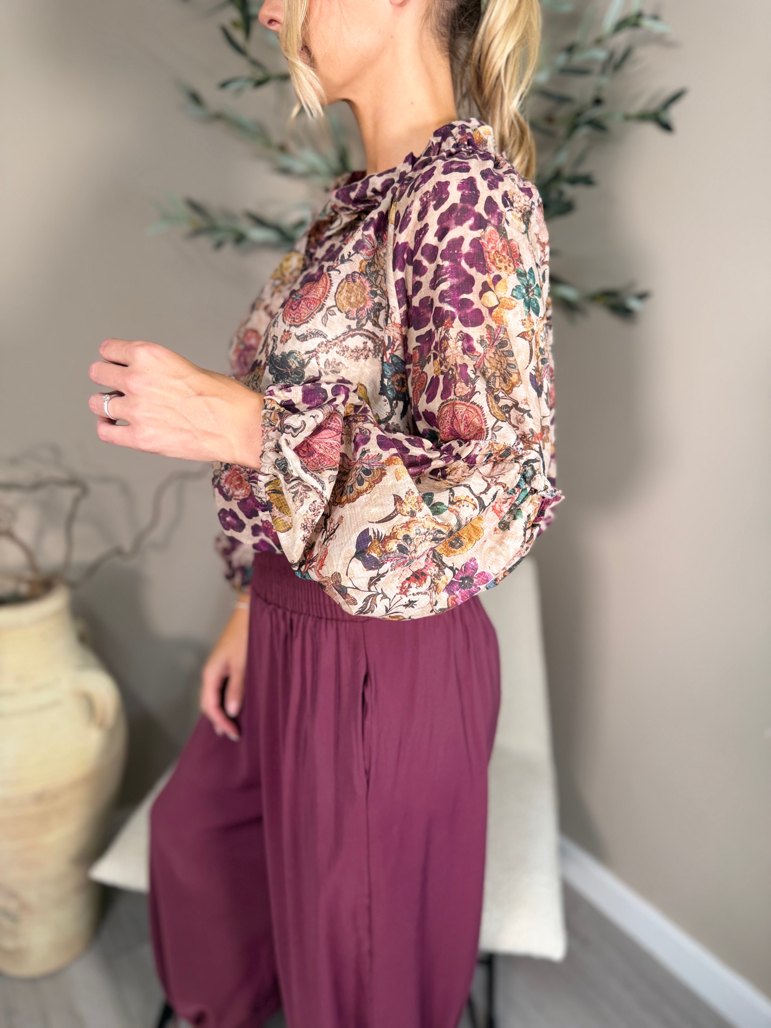 Safari Bloom Blouse