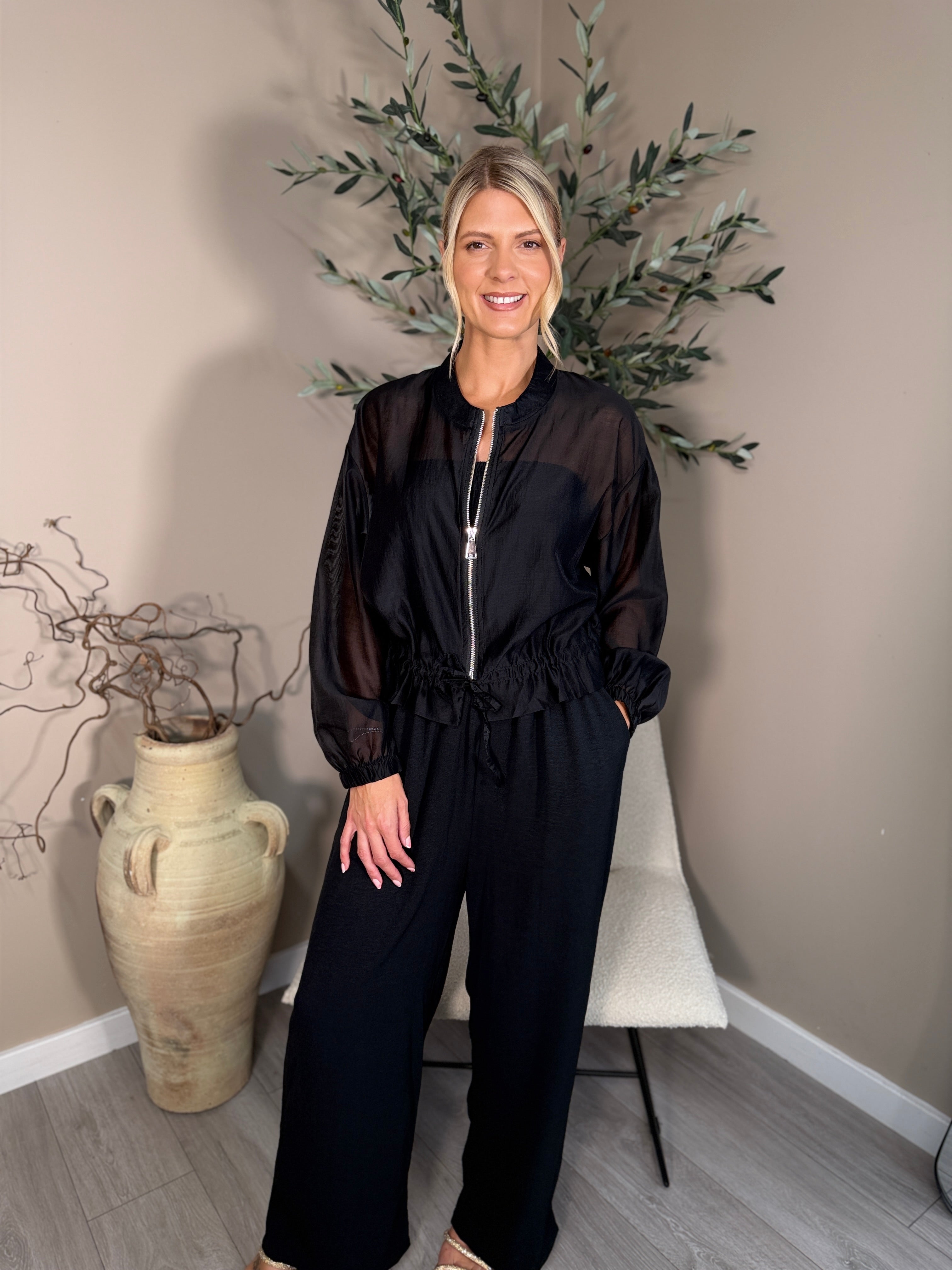 Soho Chiffon Bomber