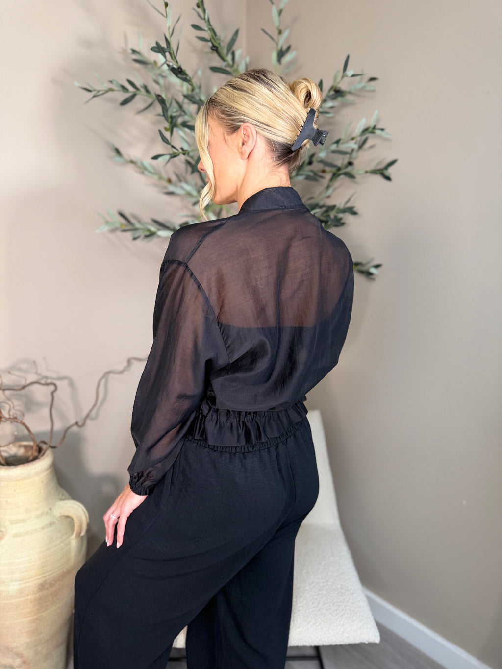 Soho Chiffon Bomber