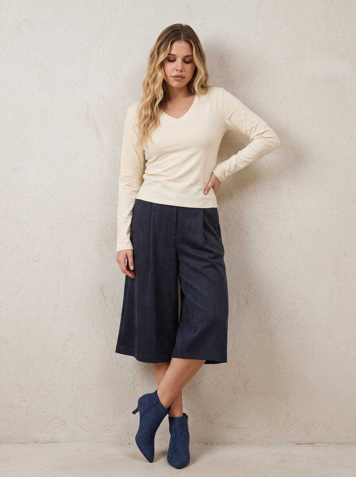 Chelsea Faux Suede Bermuda Shorts