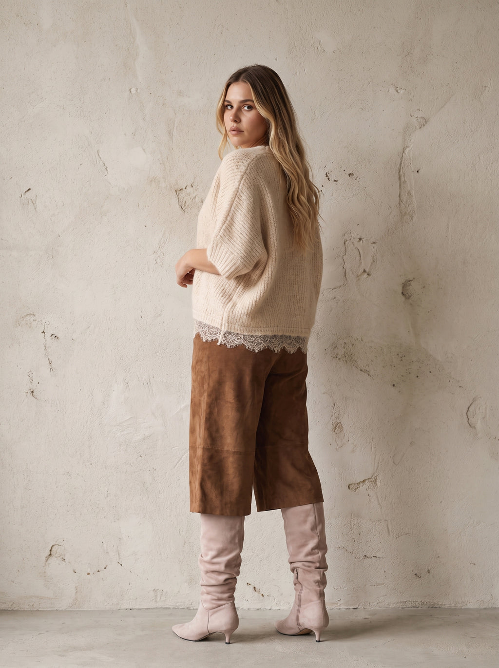 Chelsea Faux Suede Bermuda Shorts