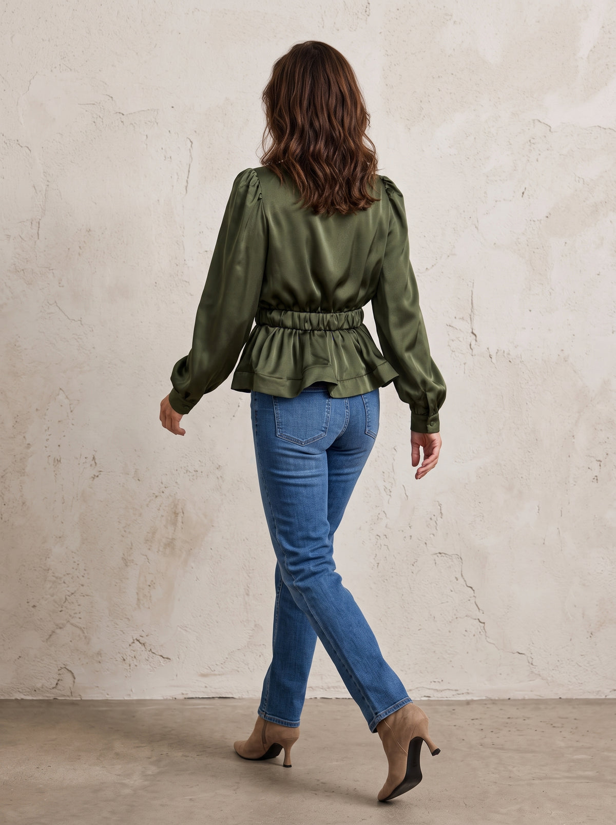 Tatton Belted Peplum Top