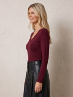 Milan V Neck Classic Top