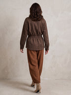 Denver Tie Waist Funnel Neck Jacket