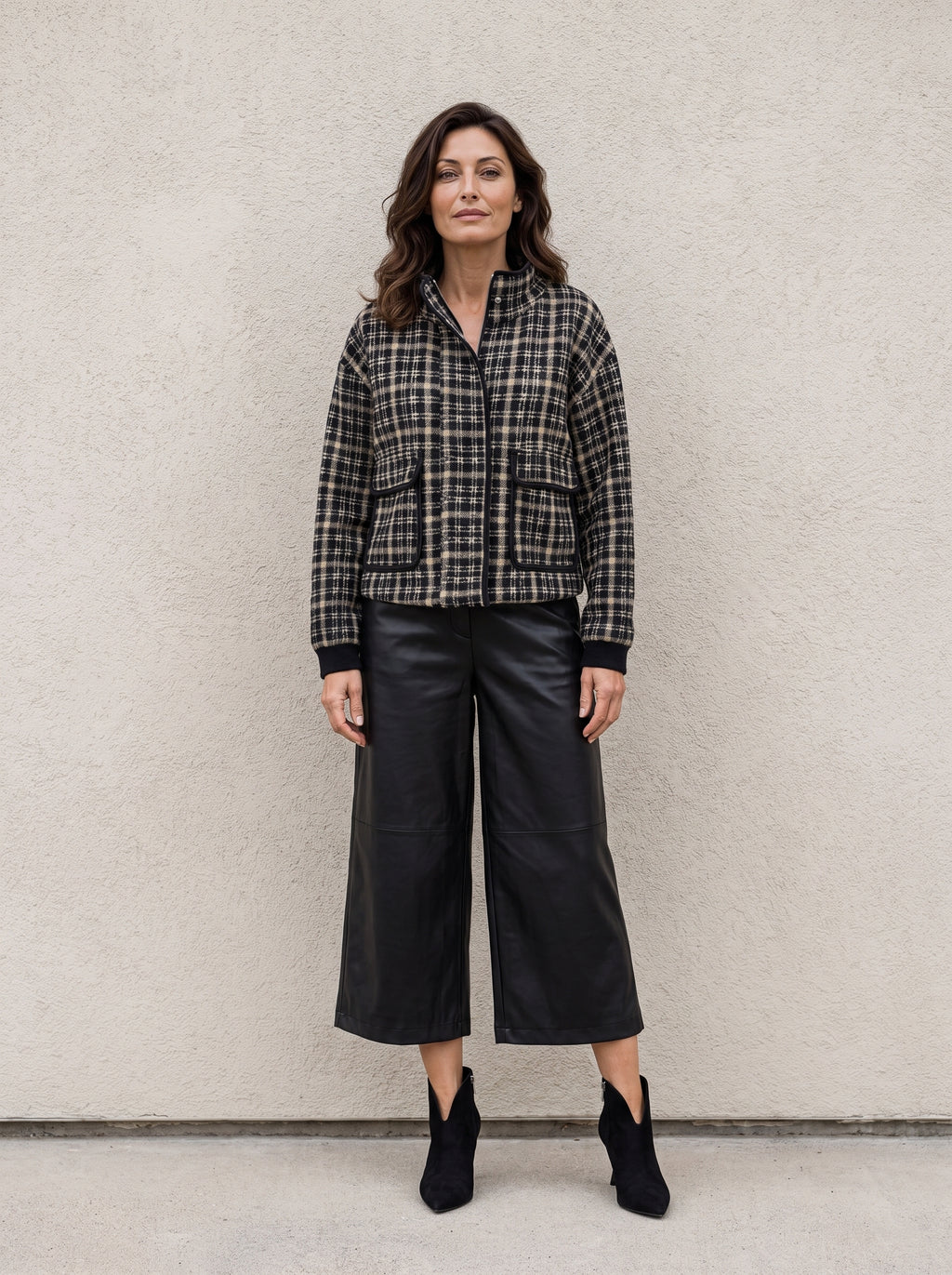 Beaufort Funnel Neck Knit Jacket