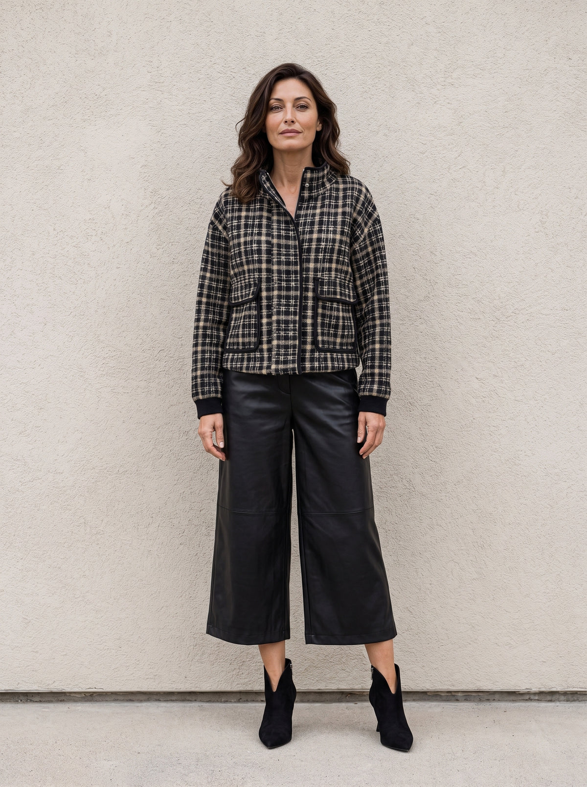 Beaufort Funnel Neck Knit Jacket