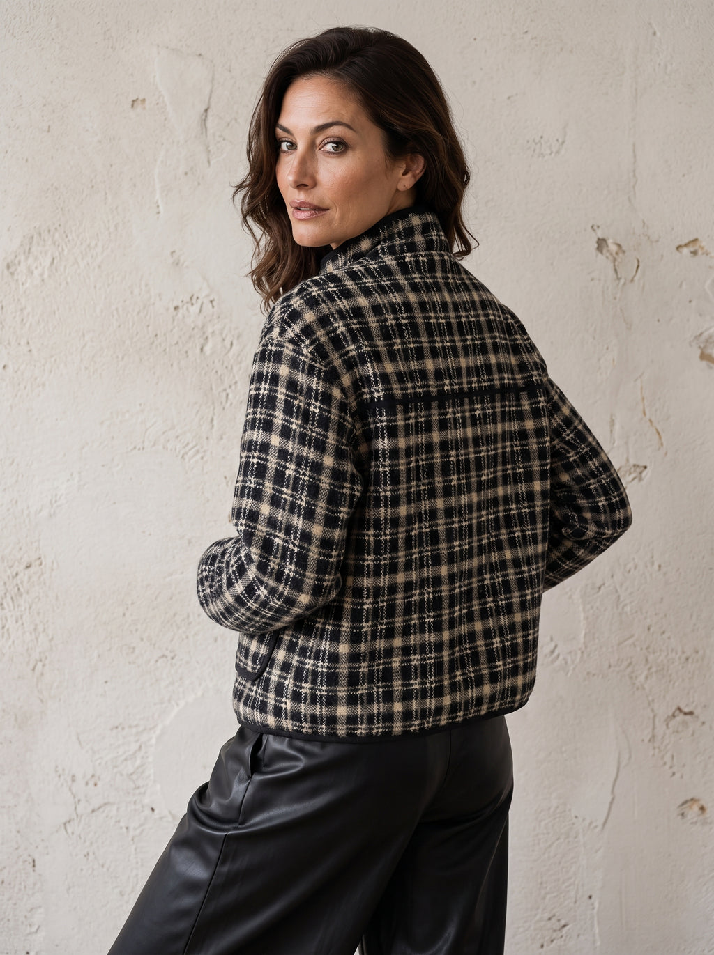 Beaufort Funnel Neck Knit Jacket