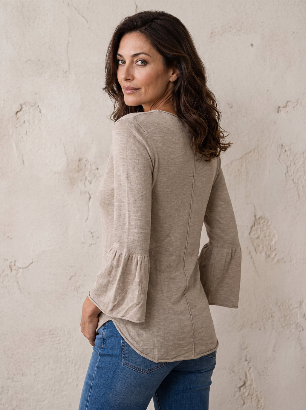 Cambridge Frill Sleeve Knit