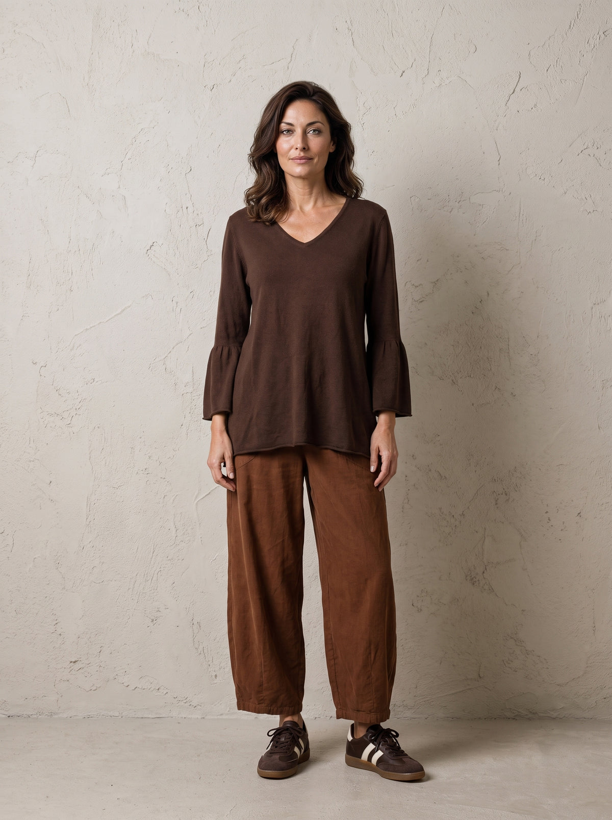 Cambridge Frill Sleeve Knit