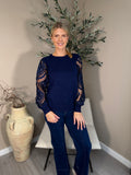 Vienna Lace Sleeve Knit