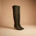 Windsor Ruched Suede Boots