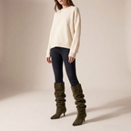 Windsor Ruched Suede Boots