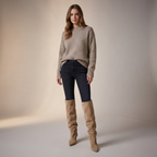 Windsor Ruched Suede Boots