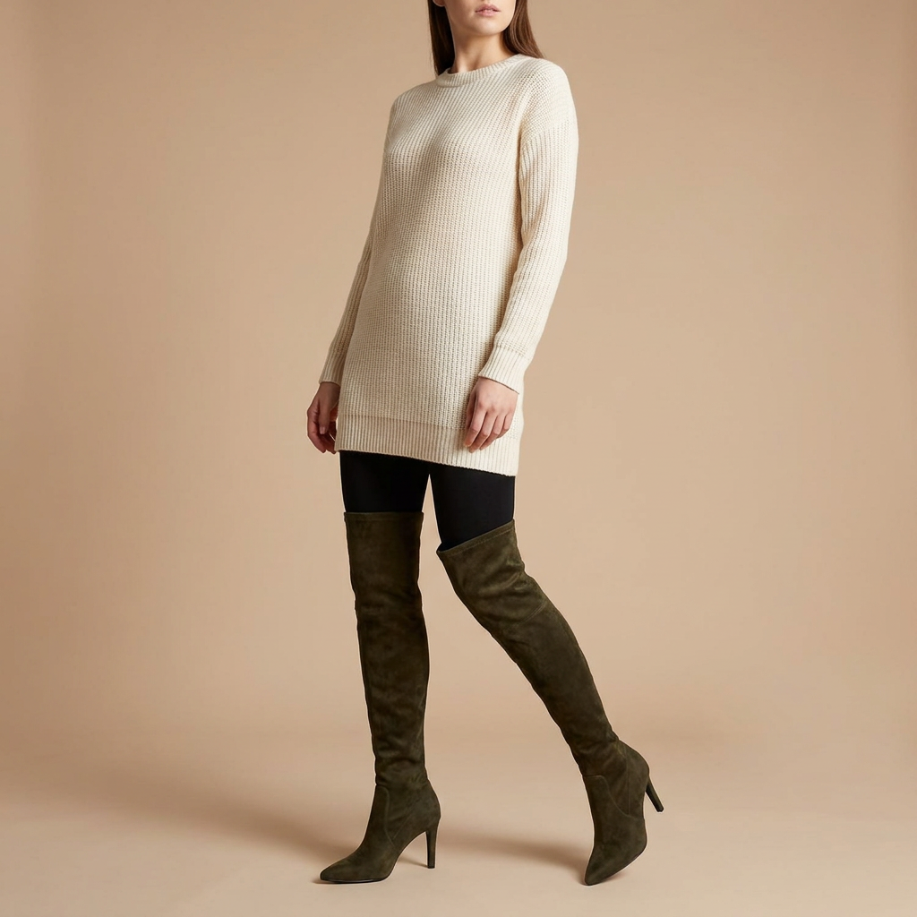 Windsor Ruched Suede Boots