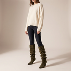 Windsor Ruched Suede Boots