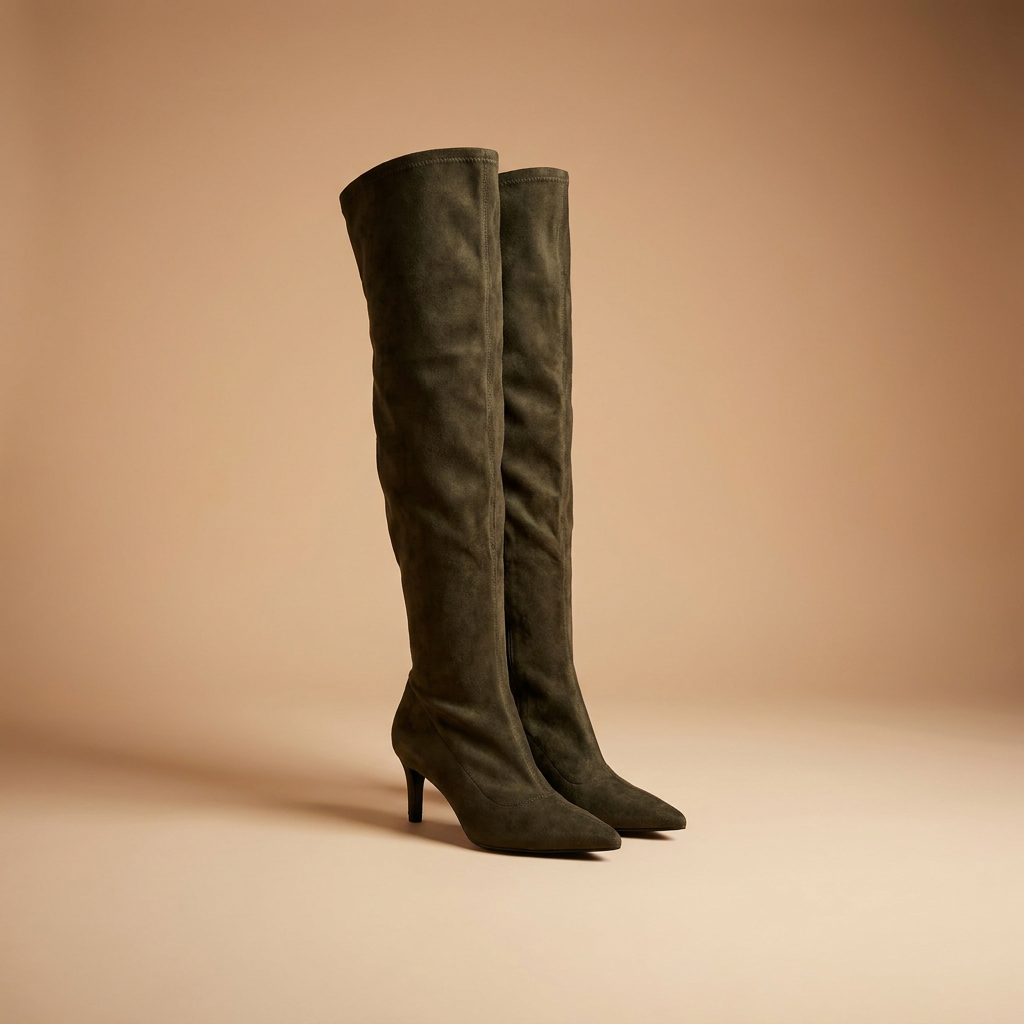 Windsor Ruched Suede Boots